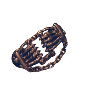 Skeleton Hands Pinback Halloween Gothic Style Vintage Accessory